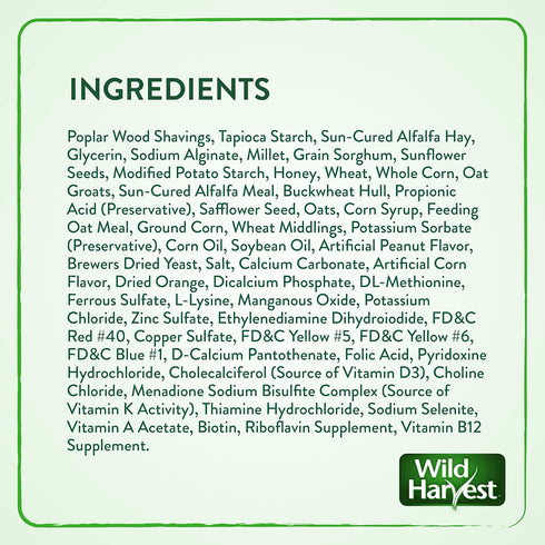 Wild Harvest Stuffed Logz - 1 Count Edible Treat for Rabbits, Guinea Pigs, and Chinchillas, Peanut Butter Flavor