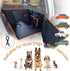 YOVEEKLE Hammock 4 Large Dog Car Seat for Medium Dogs, Waterproof Faux Leather Pet Carrier for Active Pets at Back Seat