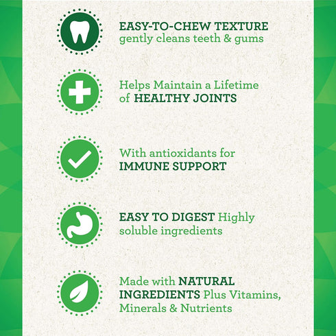 Greenies Aging Care TEENIE Natural Dental Care Dog Treats, 27 oz, Pack (96 Treats)