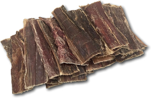 10"- 12" 30-Pack Top Dog Chews All Natural Beef Esophagus Jerky, Free Range Beef Gullet Jerky Dental Treats for Dogs