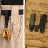 IronSeals 4 Pack Nylon Webbing Keychain, Tactical Molle Gear Key Ring with Metal Hook and Backpack Clasp