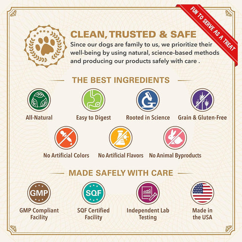 Bernie's Charming Chompers - Daily Dental Chews for Dogs 26-50 Lbs. - 36 Count - Cleans Teeth & Freshens Breath