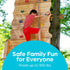 25 Jungle Gym Kingdom Rock Climbing Holds for Kids - Indoor & Outdoor Rock Wall Climbing Kit with Mounting Hardware