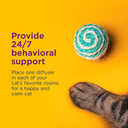 Comfort Zone Cat Calming Diffuser Refills, 30-Day Pheromones for Cat Anxiety Relief