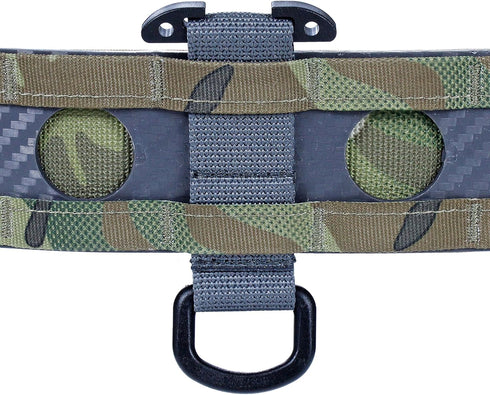 Tactical Gear Molle Clip D Ring Hook, T-Mount Bar Hanging Plastic Carabiner Key Holder for Battle Belt