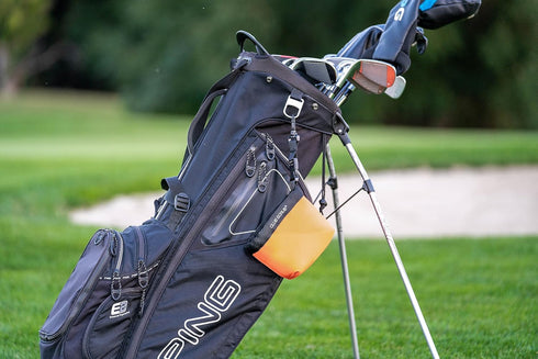 Club Scrub Golf Club and Golf Ball Cleaning Bag, Waterproof Clean Face Technology Liner, Detachable Clip, Machine