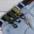 PATIKIL Belt Keeper Key Chain | Strap Hanging Gear Buckle Hook with Triangle Rotate Snap