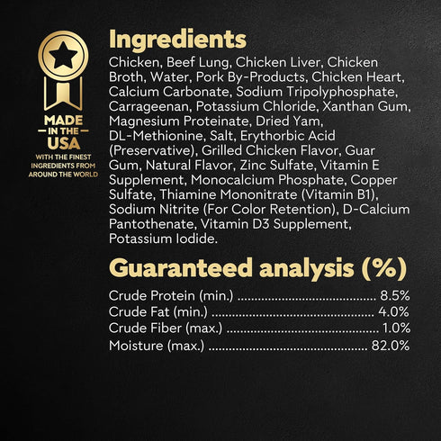 3.5 oz 24 Count Cesar Classic Loaf in Sauce Adult Wet Dog Food Grilled Chicken Flavor, Wet Food for Dogs, Easy Peel