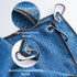 Golf Towel for Bag with Clip & Accessories Set, 2 Towels, Cleaning Brush, Gifts for Golfers