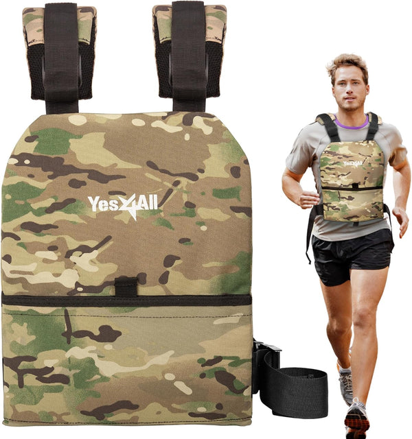 Yes4All Weight Vest Plate 5.75/8.75/14/ 19.75LB Pairs, Weighted plates for vest, Tactical