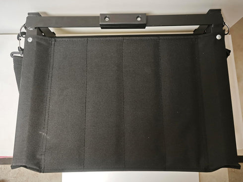 Generic Deluxe Stadium Seat Cushion with Back Support, Black, Portable Folding Chair, Storage Pocket, Padded Bleacher