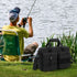 Fishing Reel Case for Spinning Reels, Fly Fishing Reels, Baitcaster Storage Bag with Multiple Pockets and Dividers
