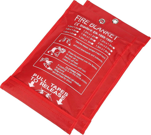 Fire Blanket, Fiberglass Survival Gear for Outdoor Situations, Emergency Retardant Blanket, Ideal for Home Safety Kit