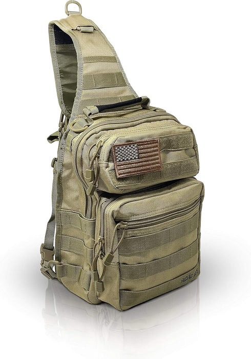 pack Tactical Sling Military Waterproof Bag - Everyday Carry EDC Diaper Back - Assault Rover Shoulder Sling Molle Gun