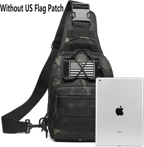 ATBP Backpack Pack 7 Small Tactical Sling Bag for Men Military Shoulder Bag EDC Crossbody Bag for Hiking Liters