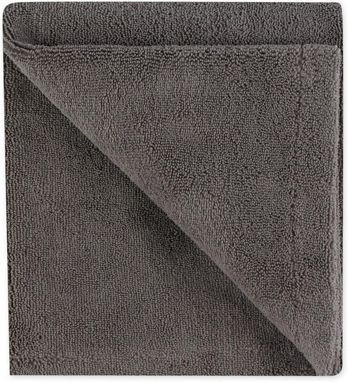Bone Dry Pet Grooming Towel Collection, X-Large, 41x23.5", Absorbent Microfiber, Embroidered Gray