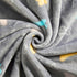 Allisandro Luxurious Dog Blanket - 350 GSM Super Fuzzy Microplush Fleece for Small Medium Large Dogs, Grey Bone