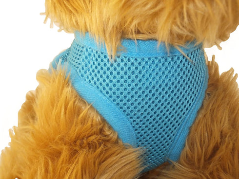 Soft No Pull Step-in Dog Harness for Small Dogs XXS XS, Comfy SkyBlue Mesh for Teacup, Chihuahua, Yorkie