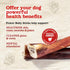 (6, 5-Pack), 2-in-1 Natural Farm Power Bully Sticks Dog Chews Power Chews: Premium Beef Cheek Wrapped in Beef Pizzle
