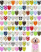 PET SHOW 100 Pack Dog Bandanas Bulk Seamless for Small Medium Dogs