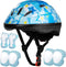 Kids Helmet Adjustable for Ages 3-8, Boys Girls, Toddler Helmet with Protective Sports Gear Set, Knee Elbow Pads, Wrist