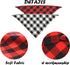 Realeaf Dog Bandanas 2 Pack, Reversible Plaid Pet Scarves, Classic Triangle Dog Bibs for Small Dogs Cats