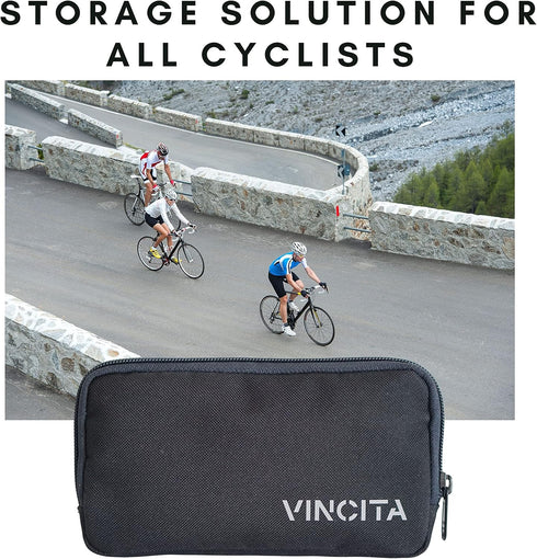 Vincita Essentials Case Tarpaulin - Cycling Wallet for Road Bike Cyclist, Tough Water-Repellant Fabric Storage Pouch