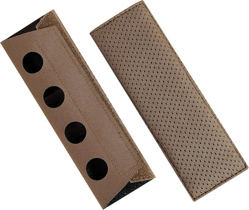 Tactical Vest Shoulder Pads by PETAC GEAR, 2PCS Lightweight Cushion Strap Pads with Foam and Spacer Mesh (CB)