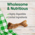 Nylabone Healthy Edibles Natural Dog Chews Long Lasting Ham Flavor Treats for Dogs, Small/Regular (16 Count)