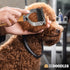 Pet Dematting Comb for Dogs and Cats - Wooden Handle Deshedding Rake for All Hair Types