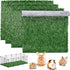 Kigley 4 Pcs Artificial Grass Guinea Pig Pee Pads Reusable 18 x