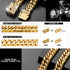 Dog Chain Collar Walking Metal Chain with Secure Buckle, Gold Cuban Link Heavy Duty for Medium Dogs (16MM, 16")