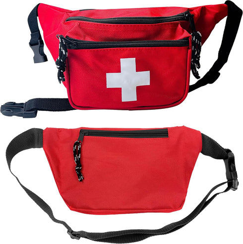 3 Pack Pack Pack Set ASA TECHMED Lifeguard Fanny With Whistle Lanyard - Baywatch Style First Aid Hip w/Adjustable
