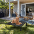 Veehoo Elevated Dog Bed, Cooling Raised Bed, Easy Assembly Outdoor Dog Bed with Non-Slip Dual-Boot Feet, Durable