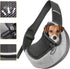 FDJASGY Pet Sling Carrier for Small Dogs Cats,Breathable Mesh Travelling Hand Free Puppy Backpack with Pouch and Adjustable Strap Carrier