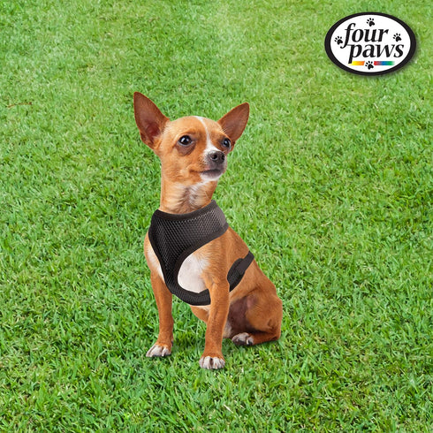 Four Paws Walk-About Comfort Control No-Pull Harness for Dogs, Adjustable, Black, Small