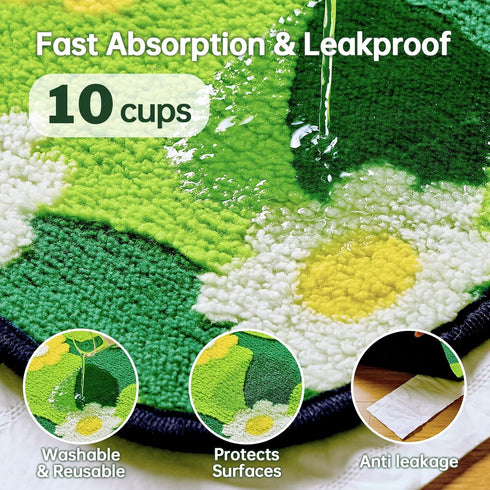 30"x34", 4 Pack Qeils Reusable Puppy Pads for Small Dogs, Washable Pee Pads with Non-Slip , Absorbent Leakproof Mat