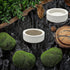 3 Pcs Ceramic Reptile Food Bowl, Triangular Water Feeder for Lizard, Anoles, Bearded Dragons, Hermit Crabs
