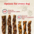 Natural Farm Braided Collagen Chews for Dogs (6 Inch, 10 Pack), Odor-Free, Rawhide Alternative