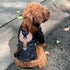 Lovelonglong Black Eagle Embroidery Dog Leather Jacket, Warm Coats for Large Medium Small Dogs, XL