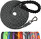 NTR Long Dog Leash, 50FT Check Cord with Swivel Lockable Hook and Padded Handle for Small Medium Large Dogs