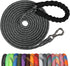 NTR Long Dog Leash, 50FT Check Cord with Swivel Lockable Hook and Padded Handle for Small Medium Large Dogs