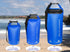 Waterproof Dry Bags Set of 3 Dry Bag with 2 Zip Lock Seals & Detachable Shoulder Strap, Waist Pouch & Phone Case - Can Be Submerged Into Water - for Swimming (Navy Blue, 5L)