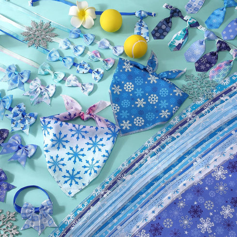 120 Set Summer Reginary Pcs Winter Dog Bandanas Bulk Dog Bows Bow Ties Cat Scarf Colorful Washable Triangle Pet