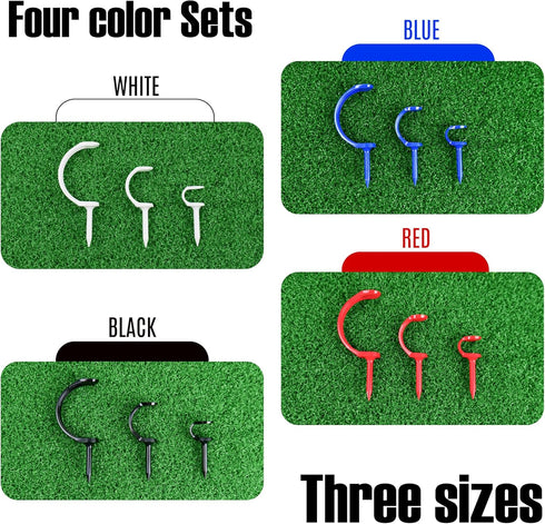 SANDIAN Plastic Golf Tees, Semicircular Design for Better Accuracy, Unbreakable, Anti-Hook, Anti-Slice