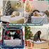 2PCS 31x36in Aitmexcn Christmas Washable Pee Pad for Dogs, Xmas Super Absorbent Reusable Puppy Pads Pet Training Pads