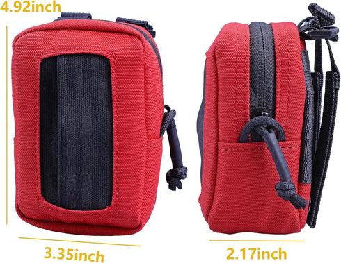 JX Tacfancier Backpack Disposable Glove Pouch Easy Access, Latex Gloves Pouch MOLLE Mounted for First Responders Duty