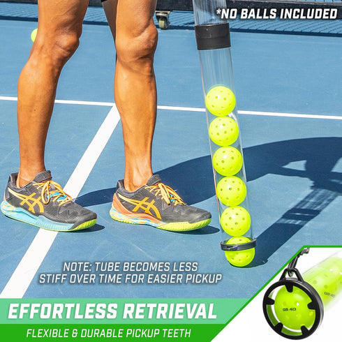 14 17 GoSports Pickleball & Tennis Pickup Tube - Ball Retreiver and Holder, Fits Pickleballs or Tennis Balls - No Balls