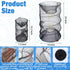 Wovnet 7 60 Inch Pcs Fish Trap Minnow Trap Crab Trap Crawfish Trap Lobster Trap and Portable Folded Fishing Accessories