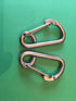 US STAINLESS 2 Pieces Stainless Steel 316 Spring Hook Carabiner, 3/8" (10mm) Marine Grade Safety Clip